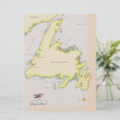 Carte illustrée de Terre-Neuve. (Debout devant)