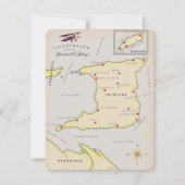 Carte illustrée de Trinité-et-Tobago (Devant)