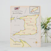 Carte illustrée de Trinité-et-Tobago (Debout devant)