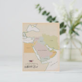 Carte illustrée du Moyen-Orient. (Debout devant)