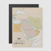 Carte illustrée du Moyen-Orient. (Devant / Derrière)