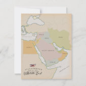 Carte illustrée du Moyen-Orient. (Devant)