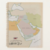 Carte illustrée du Moyen-Orient. (Devant)