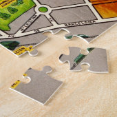 Carte illustrée du puzzle de Madrid (Côté)