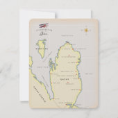 Carte illustrée du Qatar (Devant)