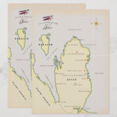 Carte illustrée du Qatar (Devant / Derrière)