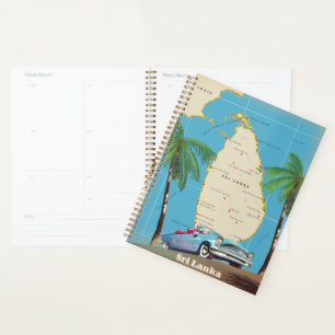 Carte illustrée du Sri Lanka