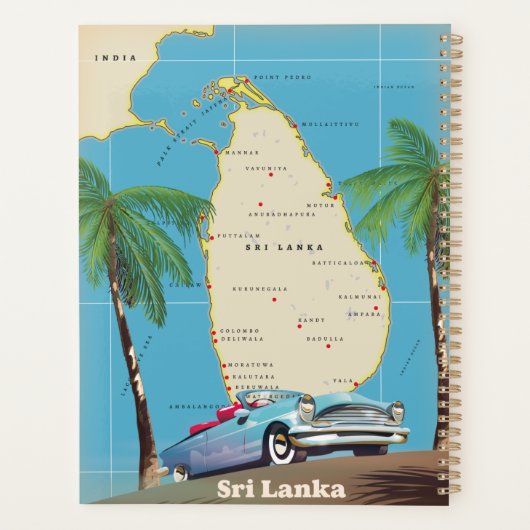 Carte illustrée du Sri Lanka (Dos)