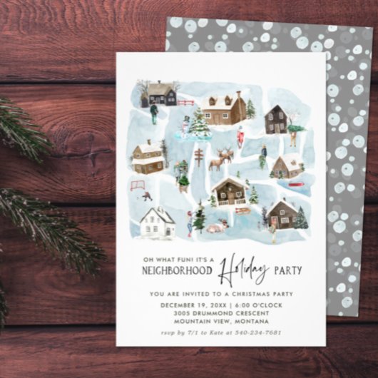 Carte Illustrée | Fête de quartier de Noël