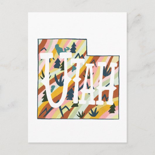 Carte illustrée Utah (Devant)