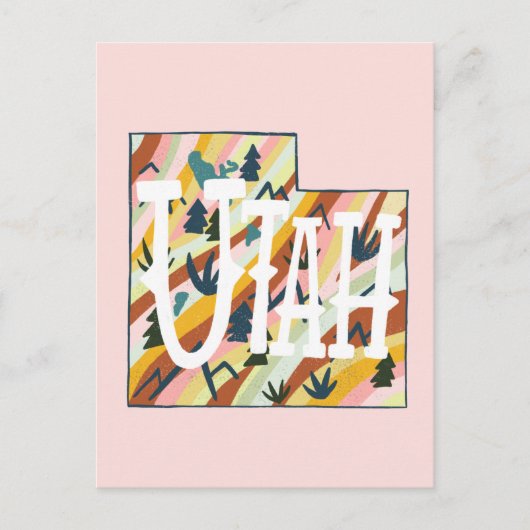 Carte illustrée Utah (Devant)