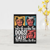 Carte Ils Mangent Les Chiens Trump Vs Kamala 2024 Élect (Fleur jaune)