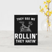 Carte Ils Me Voient Rollin Ils Hatinent Spin Cl Drôle Sp (Fleur jaune)