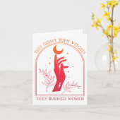 Carte Ils n'ont pas brûlé de sorcières, ils ont brûlé de (Fleur jaune)