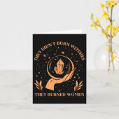 Carte Ils n'ont pas brûlé les sorcières ils ont brûlé le (Fleur jaune)