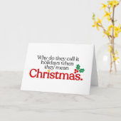 Carte Ils veulent dire Noël (Fleur jaune)