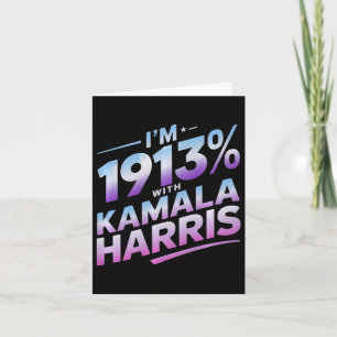Carte Im 1913% Avec Kamala Harris 2024 