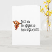 Carte Im 21 maintenant mais l'âge ne donne aucune garant (Fleur jaune)