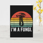 Carte I'm A Fungi Shirt Funny Mushrooms Fun Guy Pun Biol (Fleur jaune)