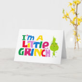 Carte I'm a Little Grinch Colorful Graphic (Fleur jaune)