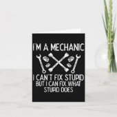 Carte Im A Mechanic Cant Fix Stud Funny Car Auto Garage (Devant)