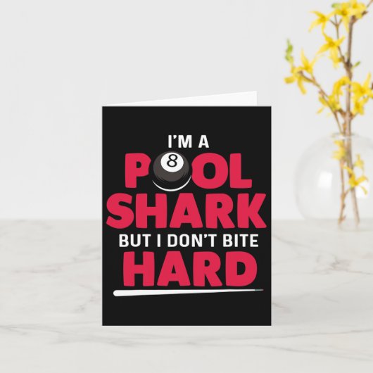 Carte Im A Pool Shark (Fleur jaune)