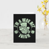 Carte Im A Wee Bit Irish Funny St. Patricks Day Sayings  (Fleur jaune)