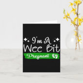 Carte I'm A Wee Bit Pregnant Irish St Patricks Pregnancy (Fleur jaune)