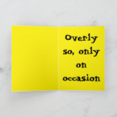 Carte I'm always 'whelmed'...  (Any) Joke (Intérieur)