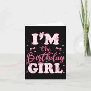 Carte Im Anniversaire Fille Coquette Bow Famille Anniver