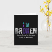 Carte Im Broken Im Ok Suicide Prevention 2024 (Fleur jaune)