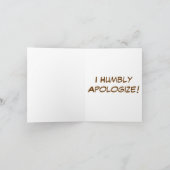 Carte I'm Désolé Chocolate Labrador Retriever Dog (Intérieur)