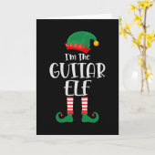 Carte Im Elfe de guitare Matching Noël (Fleur jaune)
