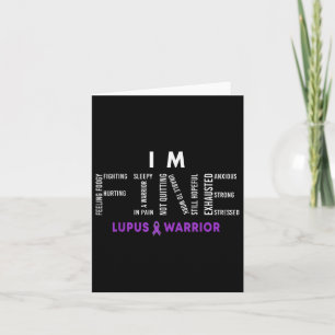 Carte Im Fine Lupus Guerrier Lupus Mois de sensibilisati