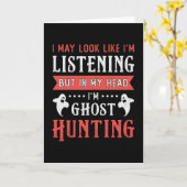 Carte I'm Ghost Hunting Paranormal Hunt Ghost Hunter (Fleur jaune)
