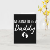 Carte I'm Going To Be A Daddy Pregnancy Announcement New (Fleur jaune)