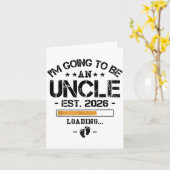 Carte I'm Going To Be An Uncle 2026 - New Baby Announcem (Fleur jaune)