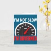 Carte I'm Governed Speed Limiter Funny Trucker Truck Dri (Fleur jaune)