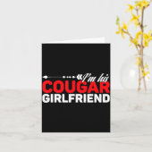 Carte I'm His Cougar Girlfriend Funny Matching Couples Q (Fleur jaune)