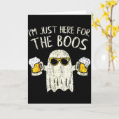 Carte Im Just Here For The Boos Funny Gift Halloween Gho (Fleur jaune)