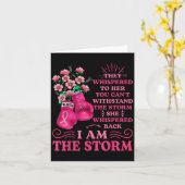 Carte Im Le Guerrier De La Boxe De Tempête Pink Ribbon F (Fleur jaune)