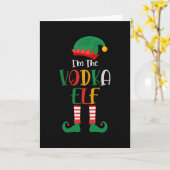 Carte Im L'elfe Vodka Noël Correspondant (Fleur jaune)