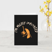 Carte I'm Mildly Irritated Marcus Funny Worm Meme Mens W (Fleur jaune)