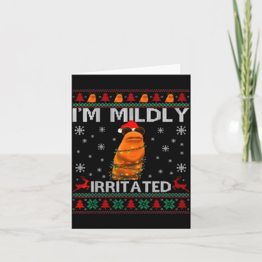 Carte I'm Mildly Irritated Marcus The Worm Christmas Fun (Devant)
