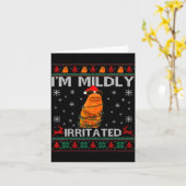 Carte I'm Mildly Irritated Marcus The Worm Christmas Fun (Fleur jaune)