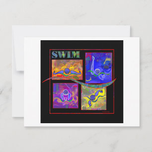 Carte IM Morning Swim Salutation Cardt