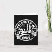 Carte I'm My Mother In Law's Favorite Child Funny Parent (Devant)