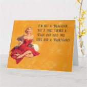 Carte I'm Not A Magician (Fleur jaune)