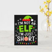 Carte Im Not An Elf Just Short Funny Christmas Xmas Men (Fleur jaune)