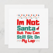 Carte I'm Not Santa But You Can Still Sit On My Lap (Devant / Derrière)